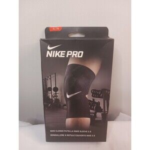 Nike Pro Closed Patella Knee Sleeve 2.0 Adult Unisex XLarge Black NEW Nike